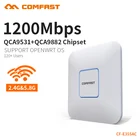 Точка доступа Wi-Fi COMFAST, 1200 Мбитс, 2,4 ГГц + 5,8 ГГц, удлинитель Wi-Fi, покрытие 500 квадратных метров, поддержка обновления OpenWRT CF-E355AC
