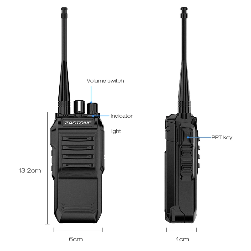 Портативная рация Zastone T3000 6 Вт УВЧ 400-520 МГц