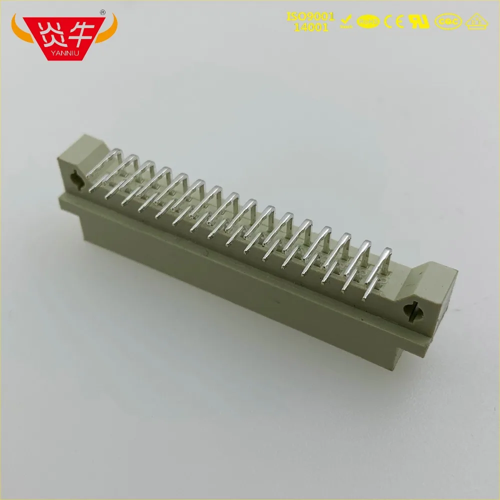 50 шт. 232 DIN41612 DIN разъем 710-1100-2132-R 2*16P 32PIN мужской правый Угловые булавки европейская