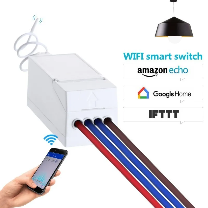 Умный беспроводной Wi Fi переключатель 220 В 2 шт.|Выключатели| |