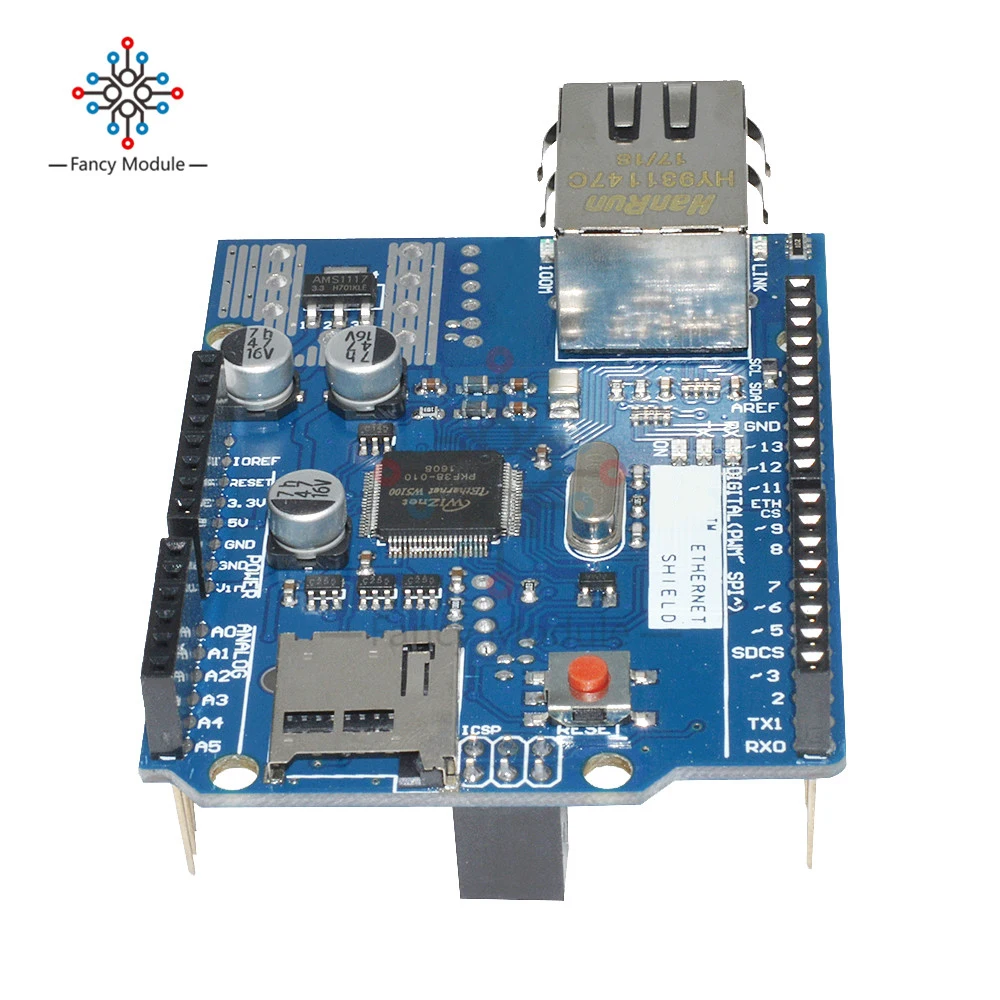 Сетевая плата W5100 R3 для Arduino UNO Duem Mega 2560 защитный модуль локальной сети Ethernet с