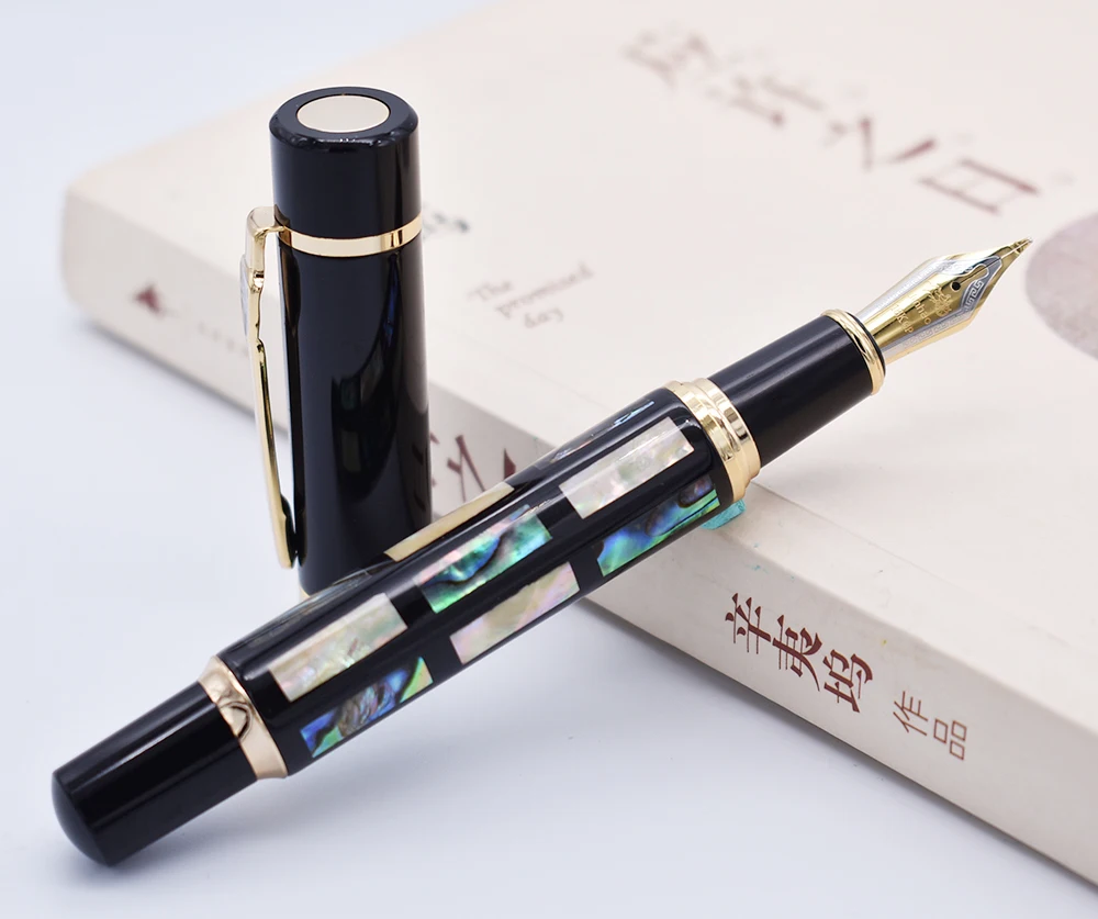 Ручка перьевая Jinhao для каллиграфии яркая жемчужная Зеленая морская оболочка