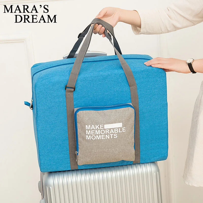 

Mara's Dream Women Travel bag Large capacity waterproof duffel bag Women bag Travel folding Nylon zipper Women casual bag
