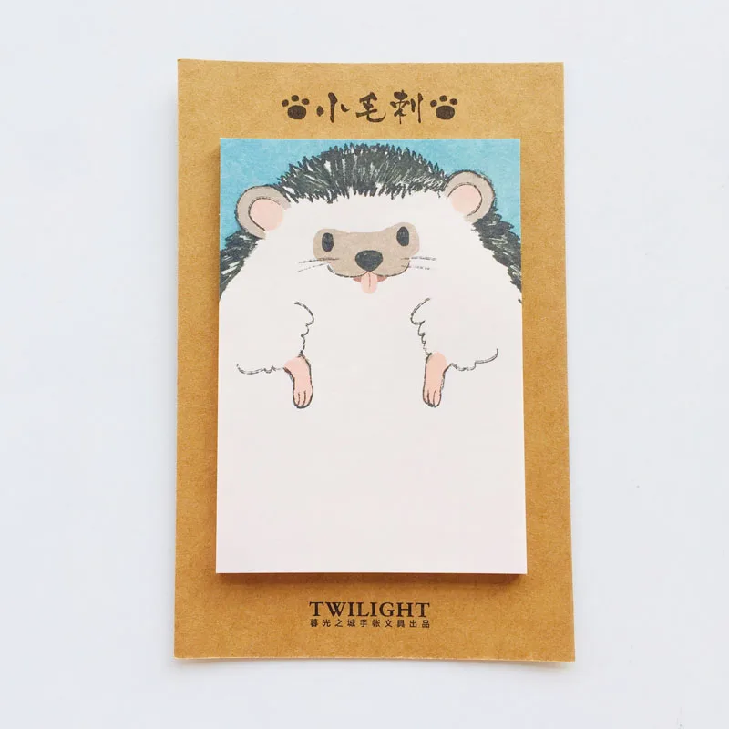 30 листов, Kawaii, кролик, кошка, собака, ежик, блокноты для заметок, план, сообщение, липкий маркер для заметок, школьные принадлежности