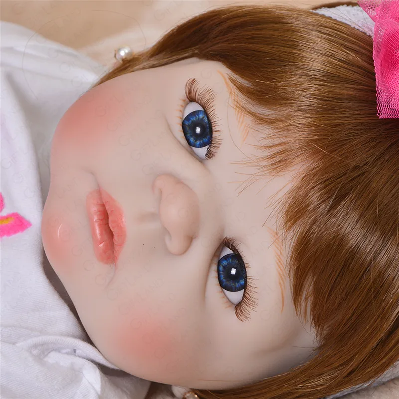 2019 Reborn Baby Doll Bebe полный силиконовые Boneca младенец получивший новую жизнь ручной