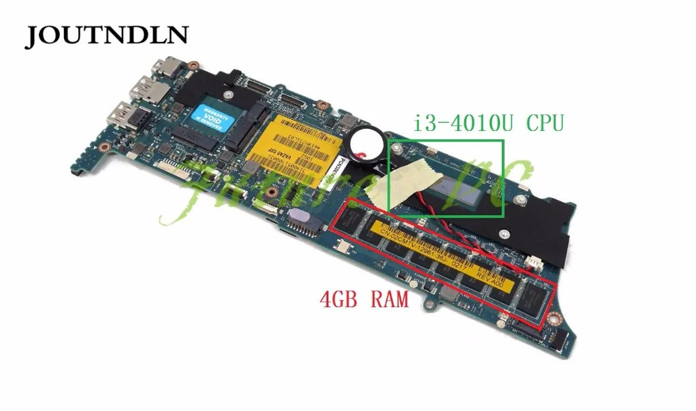JOUTNDLN для Dell XPS 12 9Q33 материнская плата ноутбука CN 02CMTV 2CMTV с i3 4010U CPU 4 Гб RAM тестовая