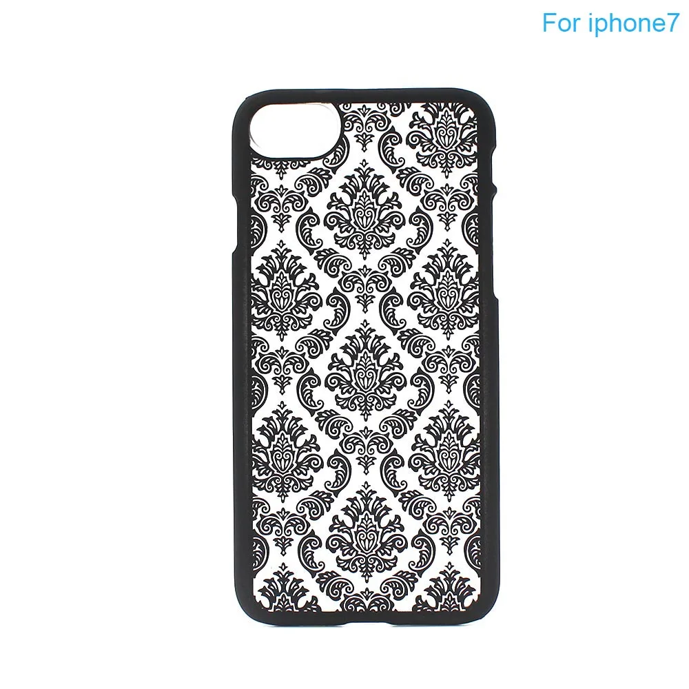 Cases for iphone 7 7Plus Rubberized Damask Retro Vintage Multicolor Pattern Hard Case For Apple iPhone Plus Phone Cover |