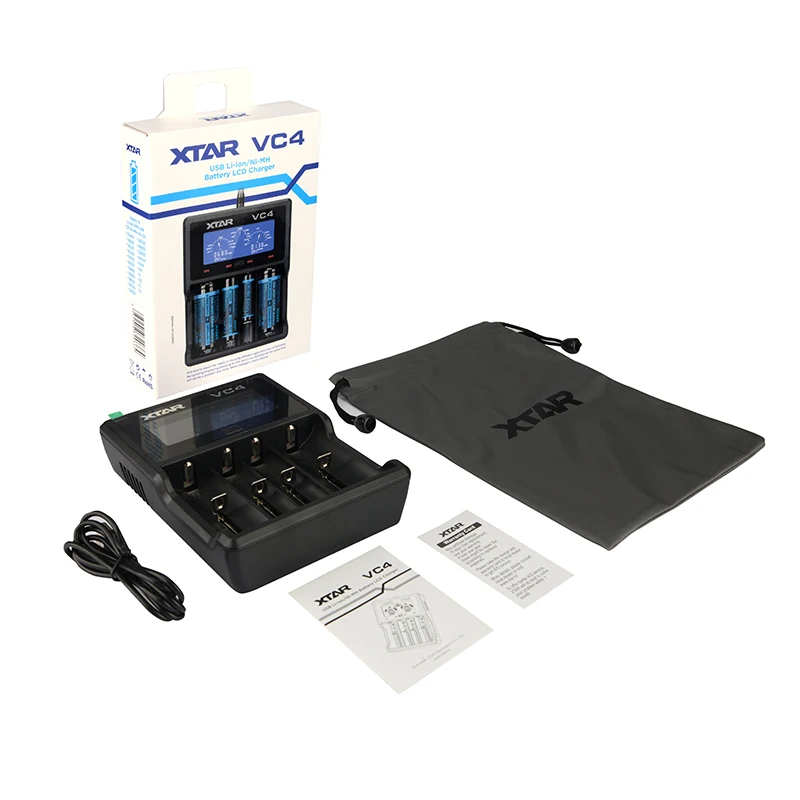 

XTAR VC4 Universal USB Battery Charger 20700 18650 21700 14650 17335 17670 18490 10440 14500 16340 17500 18350 18500 18700