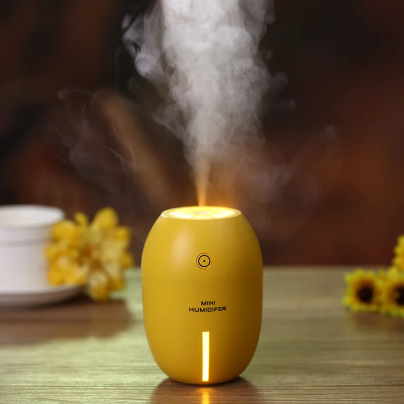 

180ml Creative Lemon Style USB Ultrasonic Humidifier With Colorful Led Light Essential Diffuser Auto Off Touch Switch