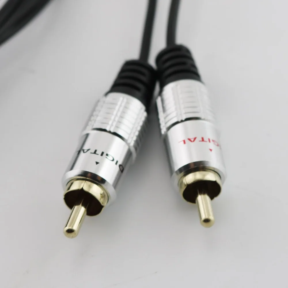 1 шт. 3FT прочный двойной 2 RCA штекер телефонный для 2x аудио OFC адаптер кабель Ipod