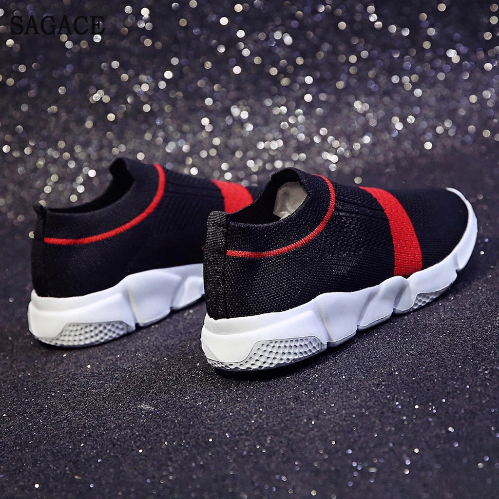 Кроссовки SAGACE женские летающие Вулканизированная подошва без шнуровки дышащие