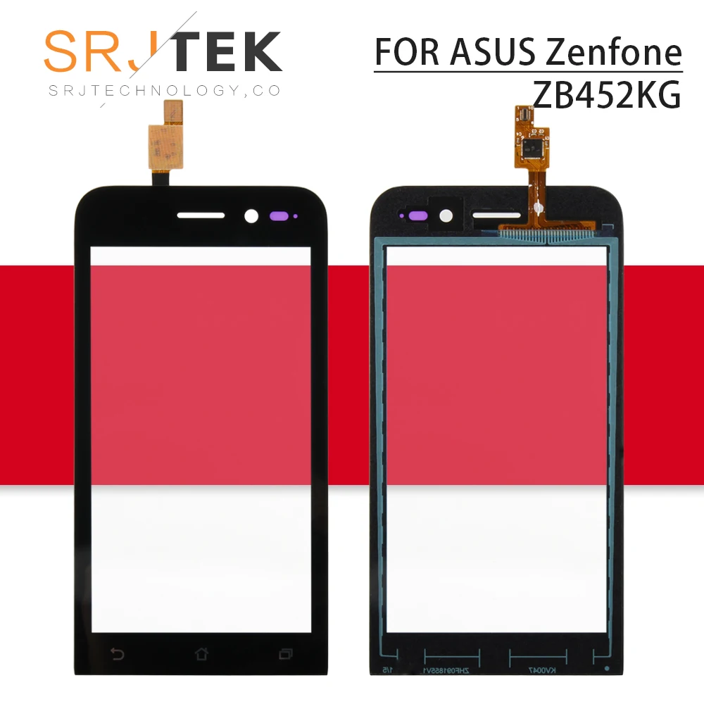 Srjtek 4 5 &quotдля Asus ZenFone Go ZB452KG Сенсорная панель дигитайзер Переднее стекло сенсор