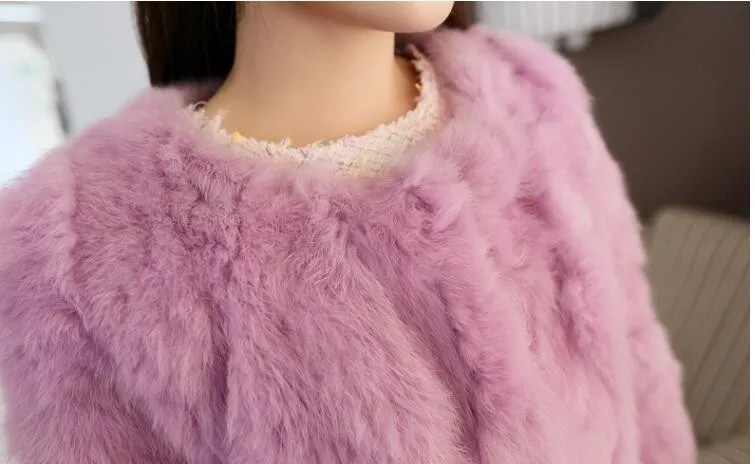 Natural wool coat Winter long fur 2018 selling fashionable real rabbit S-XXL | Женская одежда
