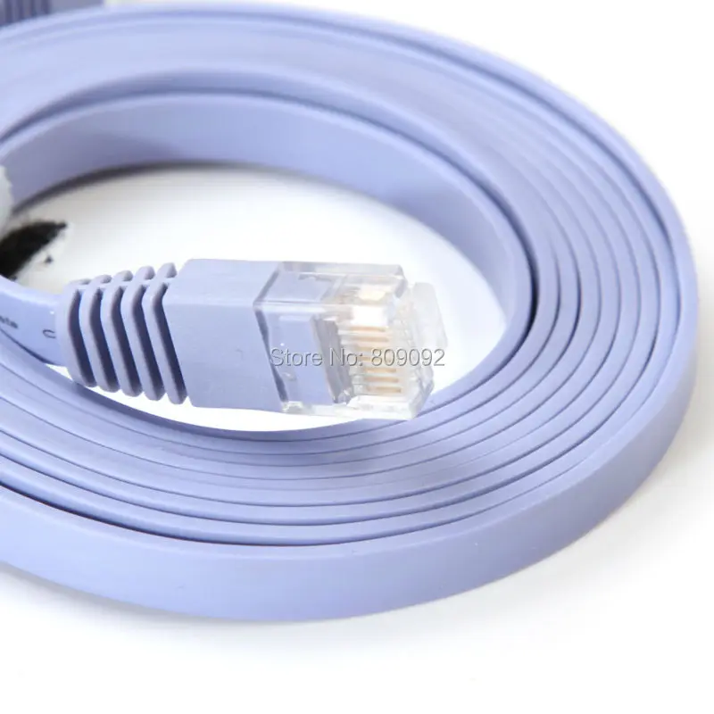 Высококачественный новый CAT6 RJ45 кабель плоский UTP 10/100/1000 Мбит/с Ethernet сетевой для