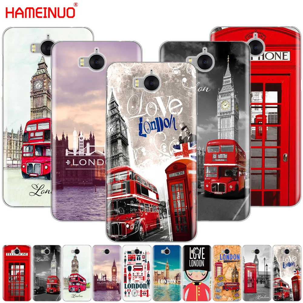 HAMEINUO London big ben Bus чехол для сотового телефона huawei honor 3C 4X 4C 5C 5X 6 7 Y3 Y6 Y5 2 II Y560 Y7