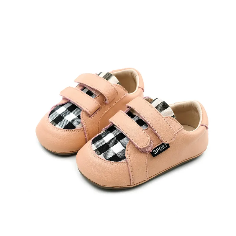 Super Soft Infant Walking Shoes 0-1 Years Old Baby Toddler Lattice Kids Hook Loop Leather Moccasins Boys 15-19 | Детская одежда и
