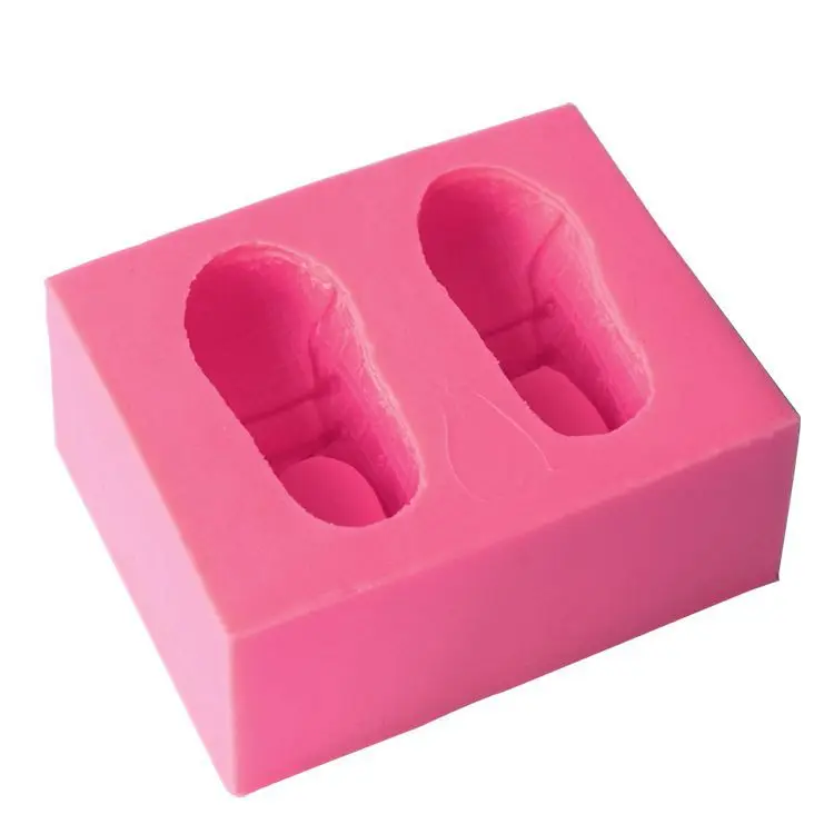 3D силиконовая детская обувь Fondant (сахарная) пресс-форм для украшения торта