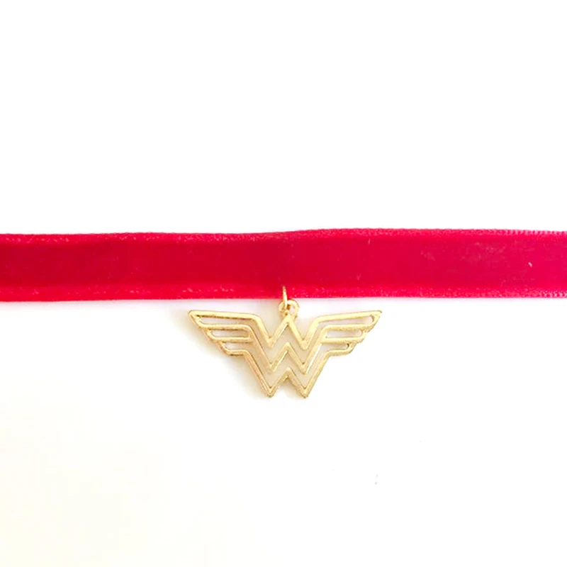 Ожерелье чокер New Wonder Woman красное бархатное ожерелье с воротником аксессуары для