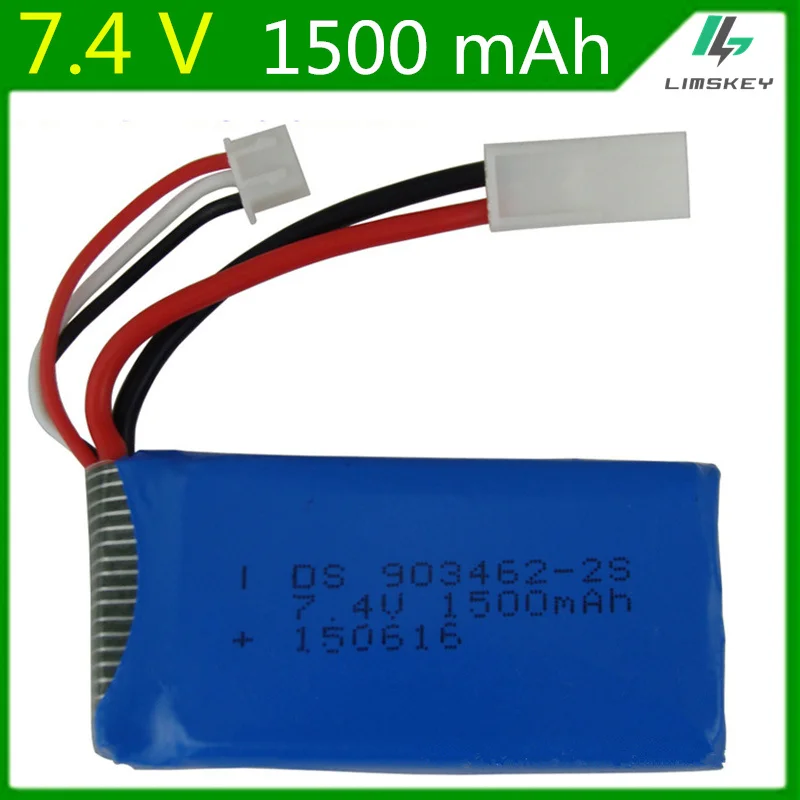 7 4 V 1500mAh 903462 Lipo батарея для FT009 WLtoys V913 L959 L202 TY923 Huajun HJ817 HJ816 KET 2P|lipo battery|7.4v 1500mahbattery lipo