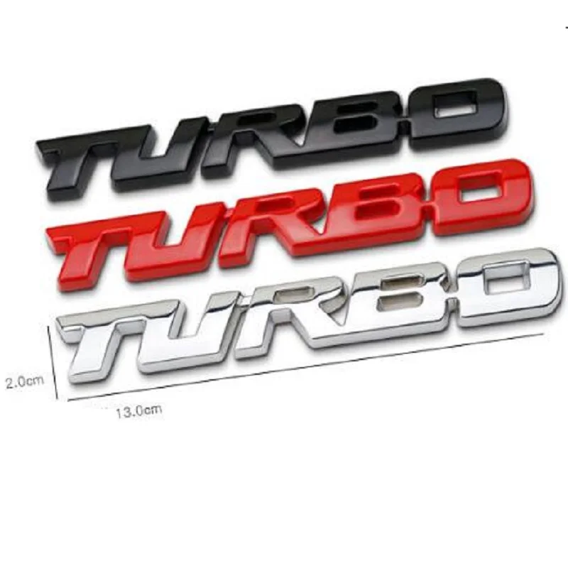 3D Металлическая Эмблема Turbo знак универсальный для украшения автомобиля, мотоцикла Наклейка Стикеры