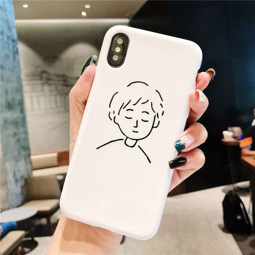 Абстрактный C Книги по искусству Ун мальчик девочка чехол для телефона