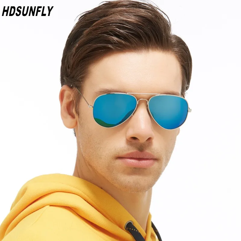 HDSUNFLY Мода поляризованных солнцезащитных очков для Для мужчин Для женщин фирменный дизайн авиации солнечные очки мужские женские очки Óculos de sol UV400