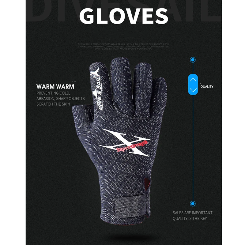 

2019Super-elastic Diving Gloves Men And Women Surf Snorkeling Broken finger Diving Equipment Neoprene Dive Gloves Swimming Glove
