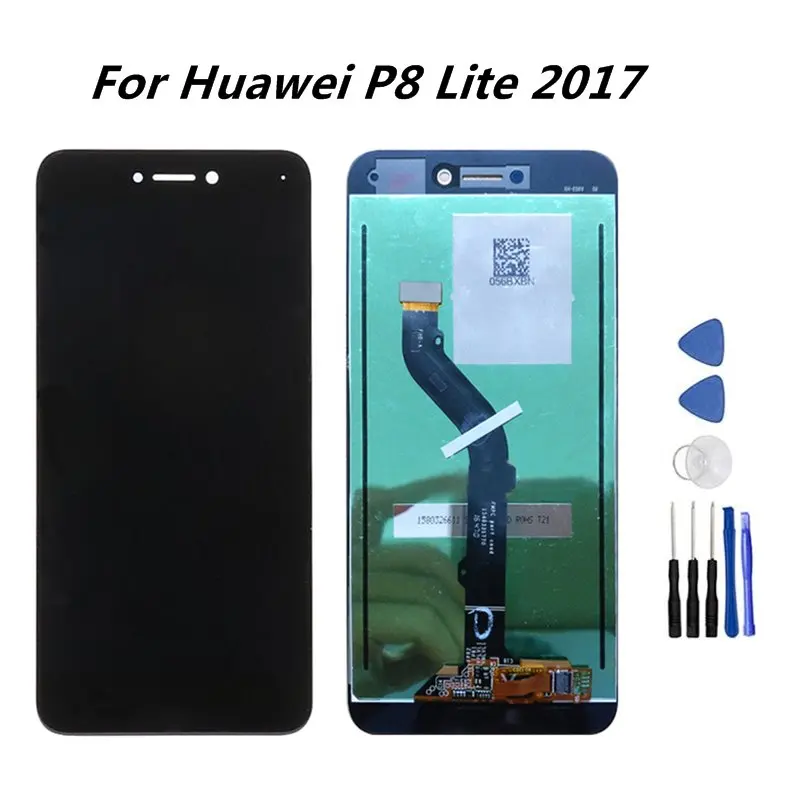 Для Huawei P8 Lite 2017 ЖК-дисплей сенсорный экран дигитайзер в сборе с рамкой Замена для