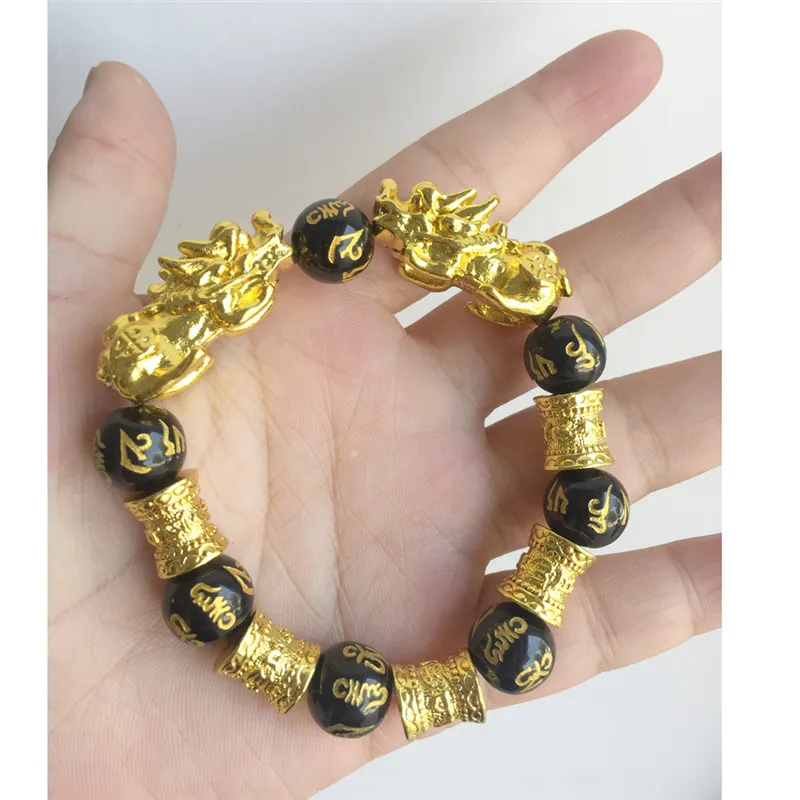 Religious Buddhism Style Buddhist Language Om Mani Padme Hum Written In Bead Traditional Mythical Animal Pixiu Dropshipping | Украшения и