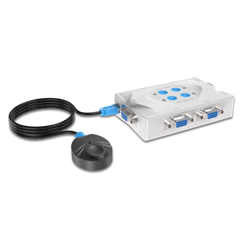 MT-Viki Kvm-переключатель VGA USB 4 порта проводной пульт дистанционного управления