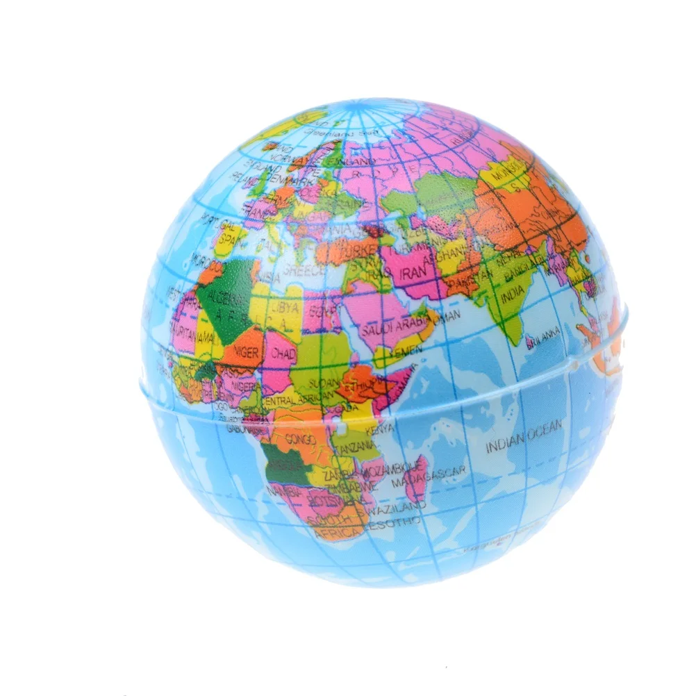 

HOT 2017 New Sale 1Pc Ball Globe Baby Early Educational Teaching Tool Toy Ball Kids Geography World Map Baby Stress Bouncy Ball