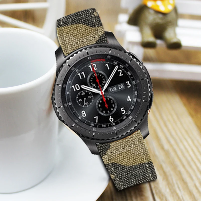 20mm 22mm Fashion Canvas Strap For Samsung Gear S3 S2 Sport Watch Band Huawei 2 Nylon Watchband Huami Amazfit 1 | Наручные часы