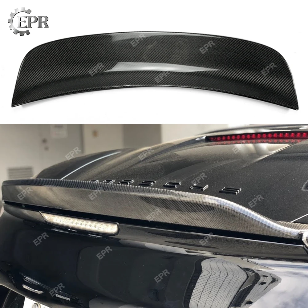 Углеродное крыло губ для Porsche Caymans 987 EP Trunk Ducktail (2006 2012) задний спойлер из