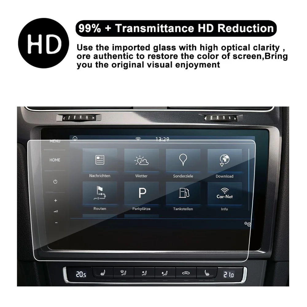 ruiya screen protector for golf 7 9 2 inch 2018 car gps navigation touch display screen auto interior stickers accessories free global shipping