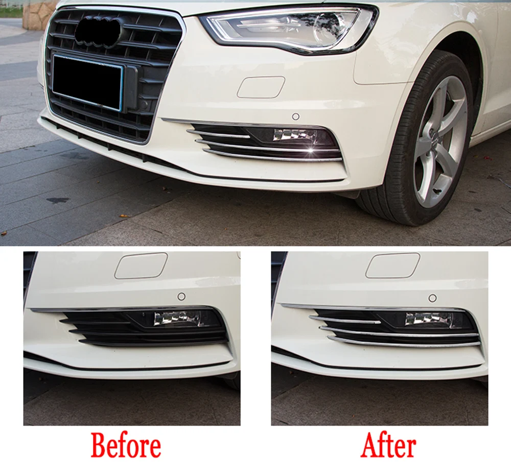 Противотуманная фара забор украшение яркая полоса для Audi A3 8V седан 2014-2016 решетка