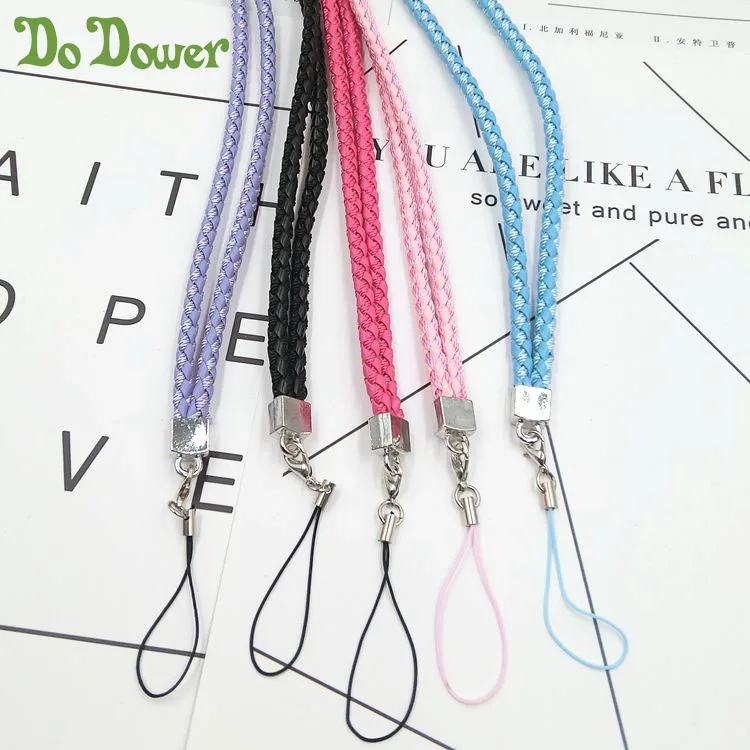 Кожа lariat Lanyard шейный ремешок для ключей/телефонов USB держатель плетеный шнур ключ