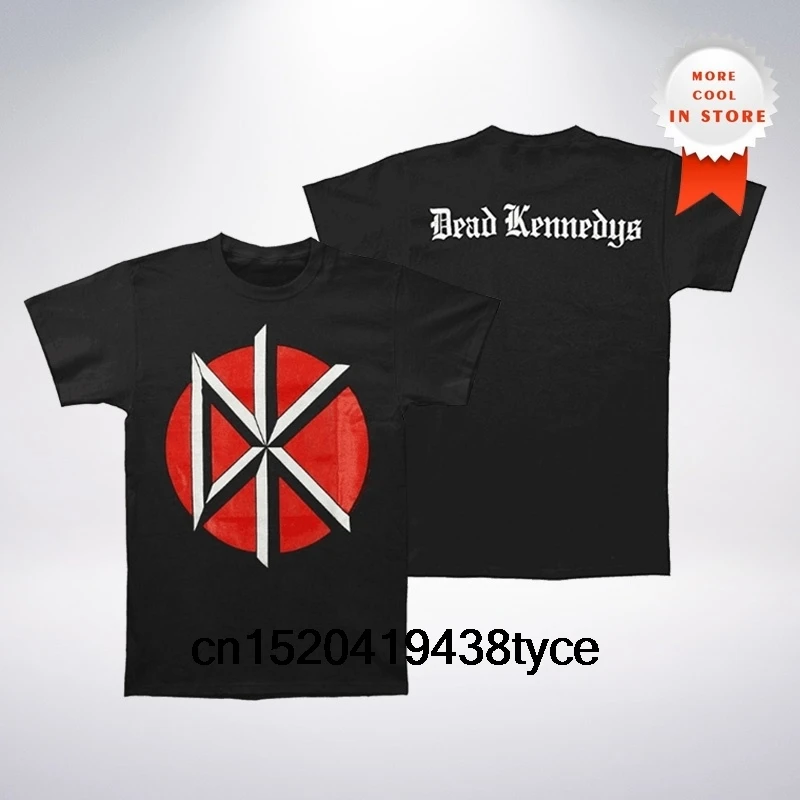 Summer Casual Men's Dead Kennedys Round Neck Cotton T-Shirt Black Size S-XXXL |