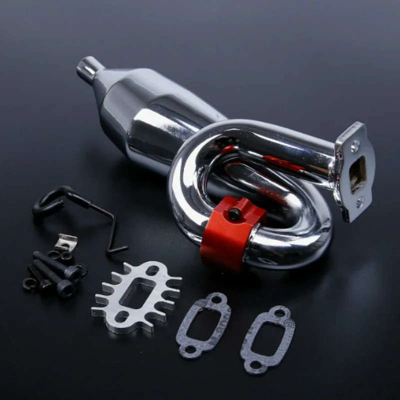 Наборы труб выхлопных Rovan с вольфрамовым зажимом CNC 1/5 Gas Rc Baja HPI KM запасные части