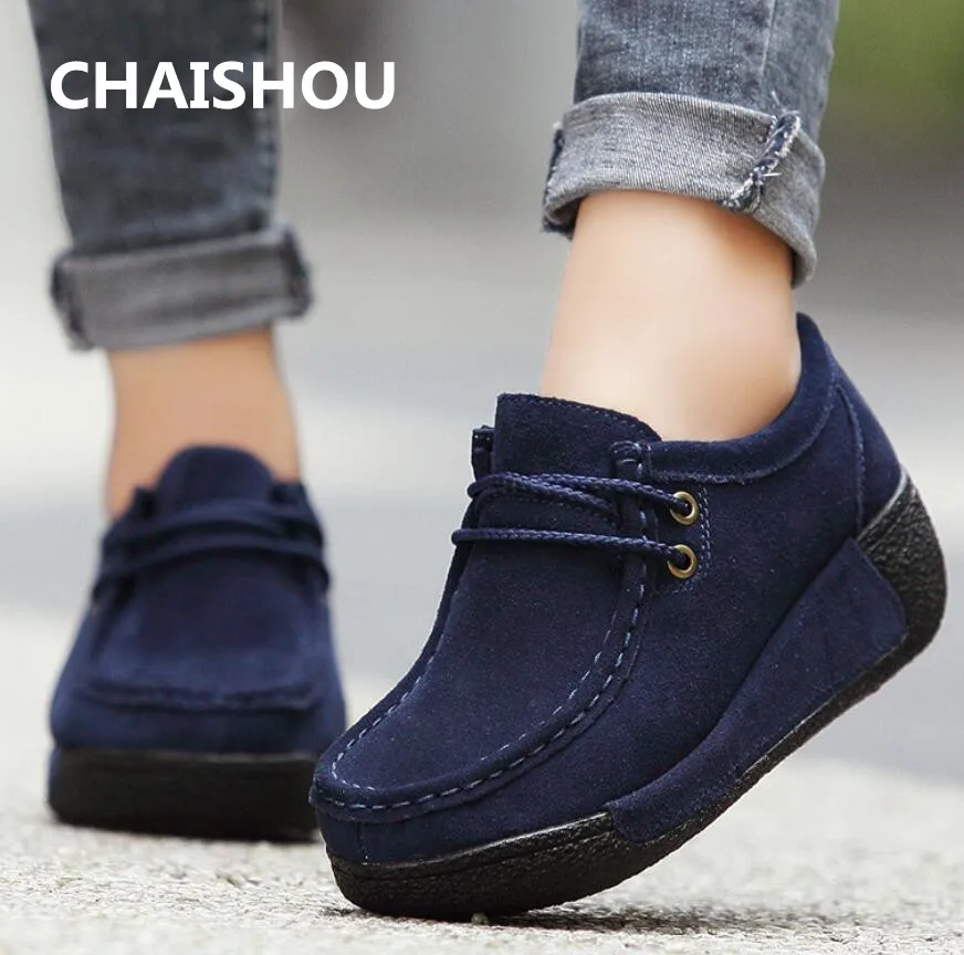 CHAISHOU/Новинка Сезон весна лето Женская обувь на плоской платформе Женские