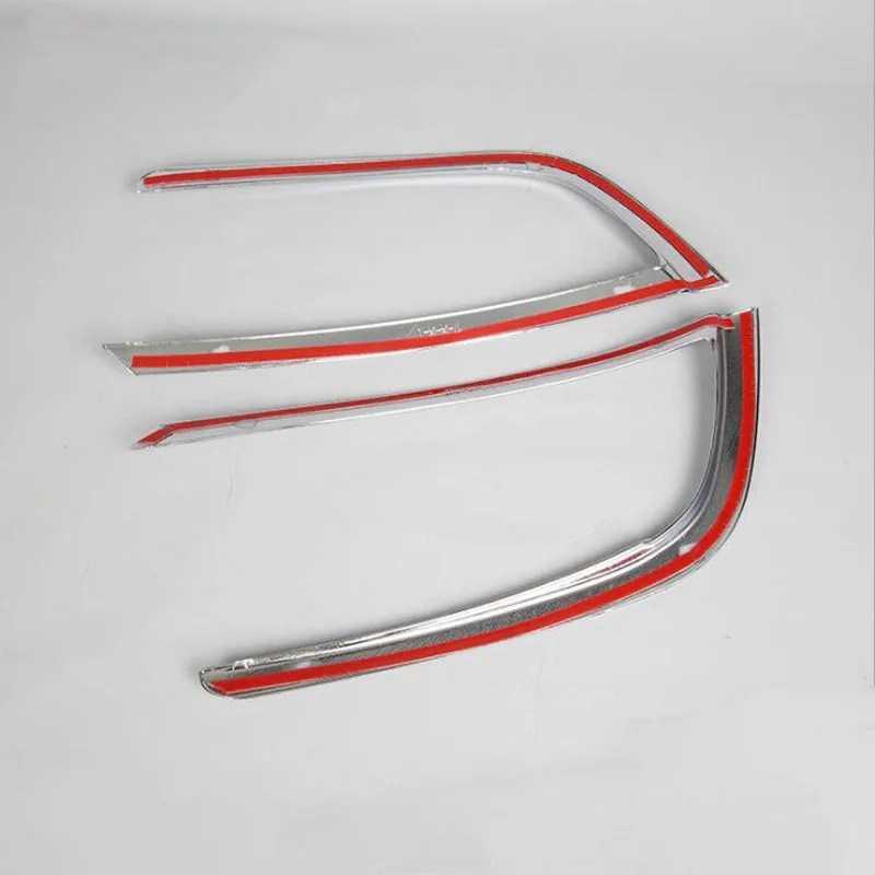 

Free Shipping For Hyundai Celesta 2017 2PCS High Quality ABS Chrome Car Rear Headlight Fog Lamp Cover Trim Car Styling Accessory