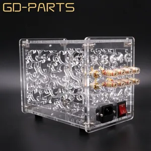 Корпус для вакуумной трубки FU32, прозрачный, акриловый, усилитель предусилитель, винтажный, Hi-Fi, 1 комплект