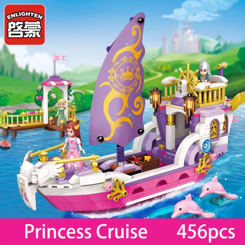 

210-940pcs Princess Castle Buildings Blocks Girls Classic Toys Blocks Sets Model Educational Kids Bricks For Children Gifts