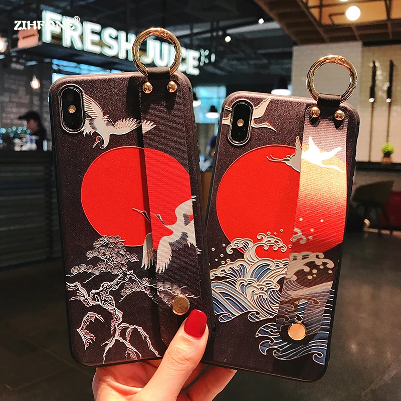 Coque телефона держатель чехол для samsung Galaxy Note 8 9 силиконовые браслеты кран крышка