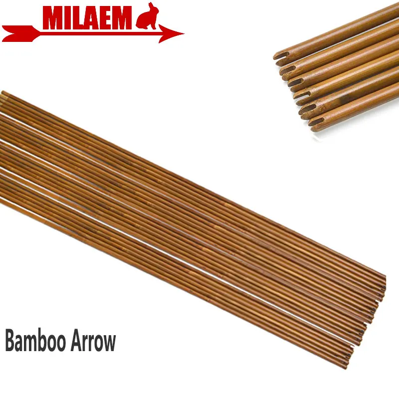 

6/12pcs Archery Bamboo Arrow Shaft 83cm DIY Bamboo Arrow Hunting Shooting Compound Recurve Bow Arrow Target Practice Accessories