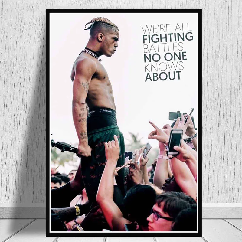 Плакат и принты XXXTentacion 2018 музыкальный Рэппер Singer Star Настенная картина на холсте