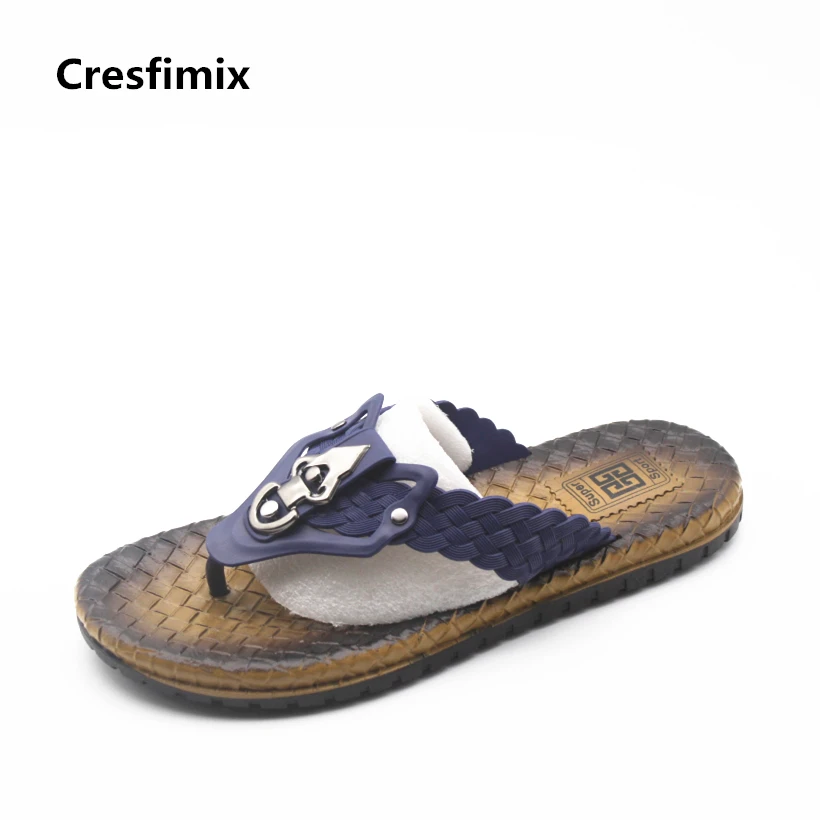 

Шлепанцы Cresfimix мужские повседневные, флип-шлепанцы размера плюс 40-45, для отдыха, улицы и пляжа