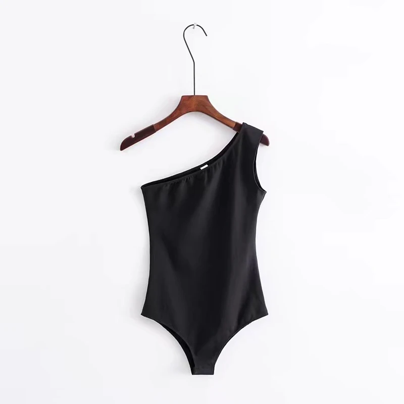Женский облегающий боди skitzyou Белый Топ без рукавов на весну и лето|skinny jumpsuit|overall