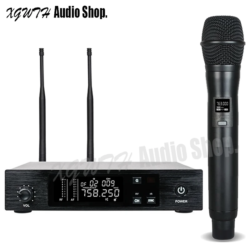 Беспроводной микрофон UHF QLXD4 для DJ и караоке сценическая производительность