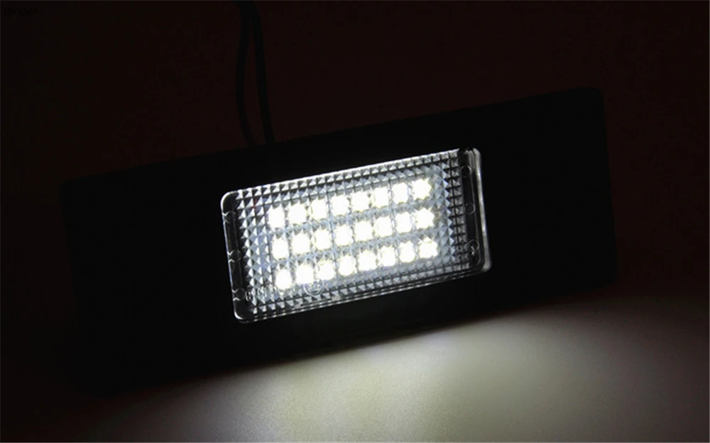 CSCSNL отражатели 2 шт мощностью 12V ABS 24smd белый 6000K светодиодный Подсветка