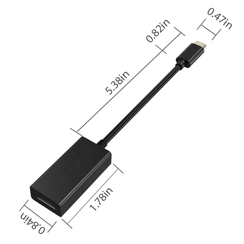Адаптер USB Type C 3 1 HDMI 4K 60Hz VGA Displayport Mini DP адаптер конвертер для MacBook Chrome book DELL HP|Кабели